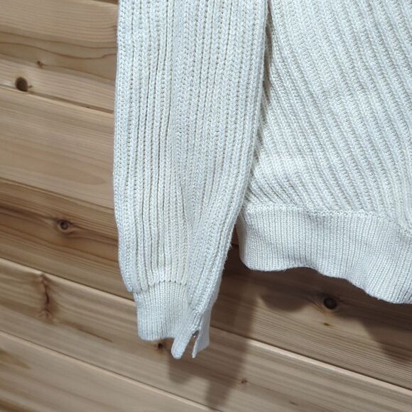 Marine Layer Sweater Womens Medium Ivory Skylar Turtleneck Classic Preppy - Picture 3 of 9